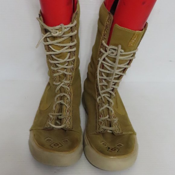 Womens RARE Nike Air Sabaku Japan Moc Toe High Top tribal fold over Sneaker sz 9 - Picture 4 of 14